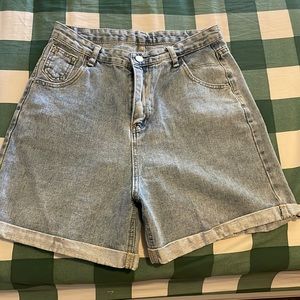 Jean high waisted shorts